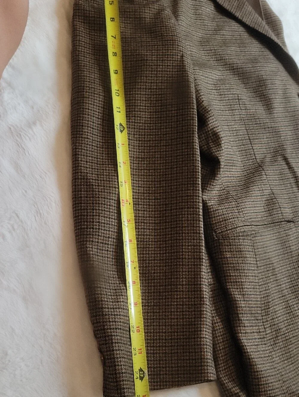 Oscar de la Renta Brown Houndstooth Sport Coat
